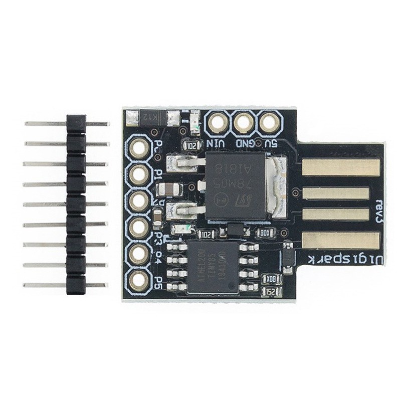 Bảng Mạch Phát Triển Micro Attiny85 Màu Xanh Đen Nhỏ 885 Digispark Kickstarter Attiny85 Cho Arduino Iic I2C