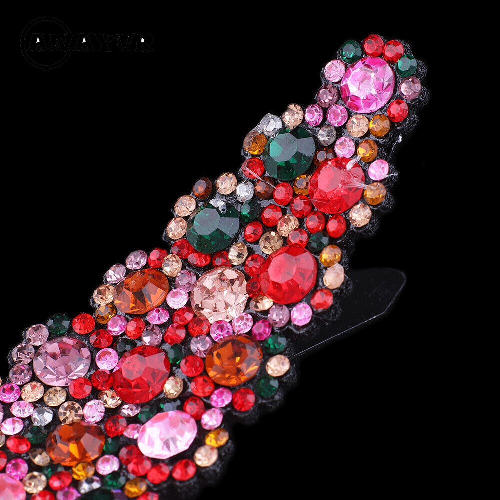 Set 2 kẹp tóc đính pha lê thời trang cho nữ