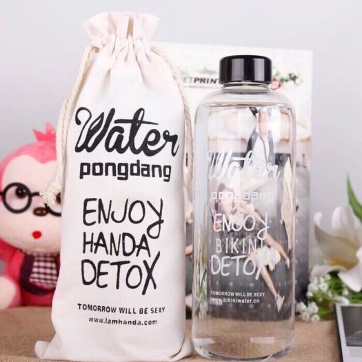 Bình đựng nước và các loại detox dung tích lên tới 1000ml bằng nhựa