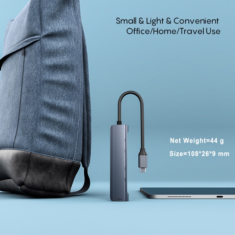 Bộ Chia Nhiều Cổng USB Type C 5 Trong 1 Sang USB 3 0 Cho Pro USB-C Type C 3 0