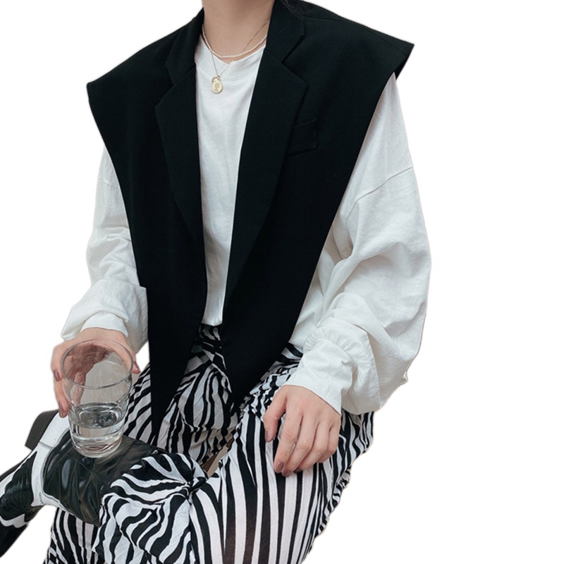Cổ Áo Giả Vest Màu Trơn Trang Trọng Dễ Phối Đồ