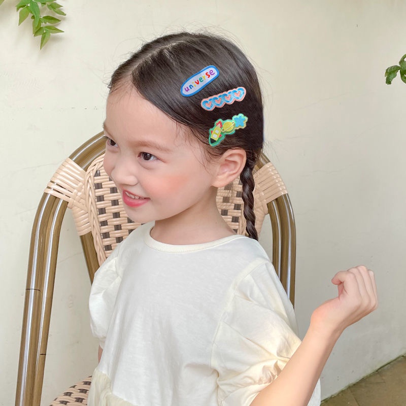Kẹp Tóc Họa Tiết Hoạt Hình Dễ Thương Cho Bé Gái
