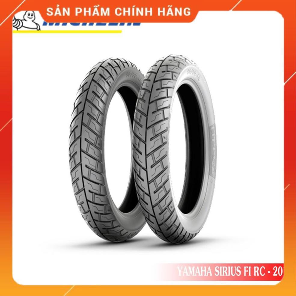 Cặp lốp ( Vỏ ) xe YAMAHA SIRIUS FI RC 2016 MICHELIN TRƯỚC 70/90-17 và SAU 80/90-17 CITY GRIP PRO _ Lốp Trung Thành