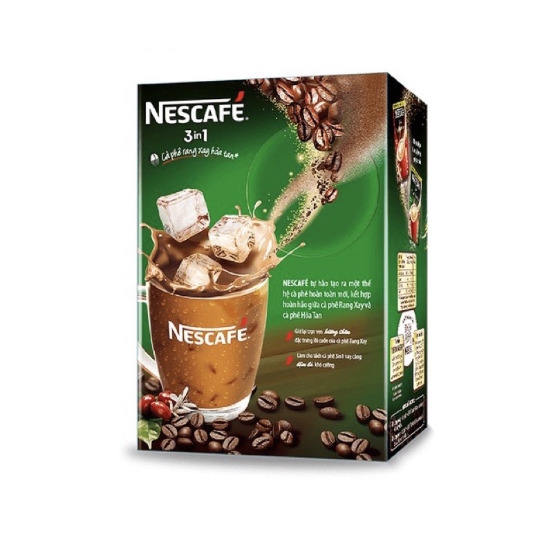 Nescafe 3in1 hộp xanh 340g ( 20gói x 17g )