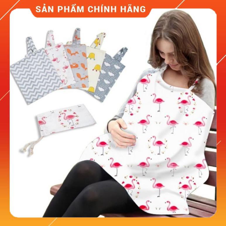 Khăn choàng che cho bé bú nơi công cộng, áo choàng đi đường có thanh giằng giúp mẹ dễ dàng quan sát, giao tiếp với bé