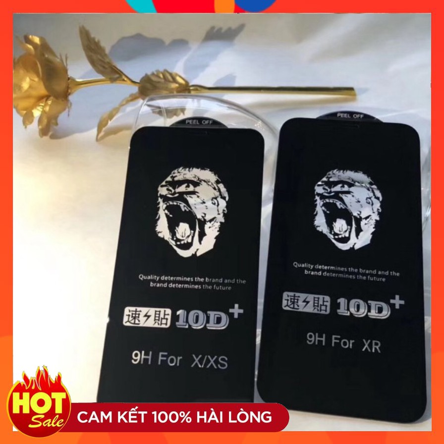 Kính Cường Lực iphone kingkong 10D chính hãng full 6/6s/6plus/7,8plus/ X /XS/XS MAX/11/11/11 pro max Hana Case