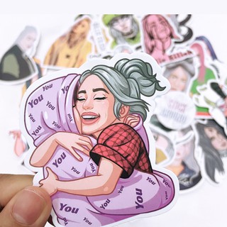 [Billie Eilish] Set sticker hình dán ca sĩ Billie Eilish US-UK