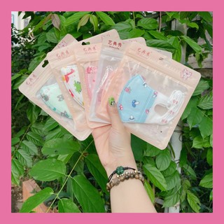 Set 5 Khẩu Trang 3 Lớp Chống Bụi, Kháng Khuẩn Cho Bé trai/ bé gái