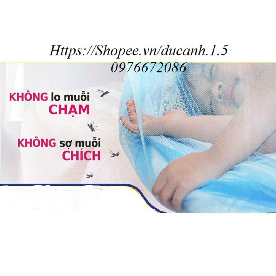 Bộ Màn chụp đa năng chống muỗi có nhạc cho bé, bộ 4 món (Màn + đệm + gối + bộ phát nhạc) loại to