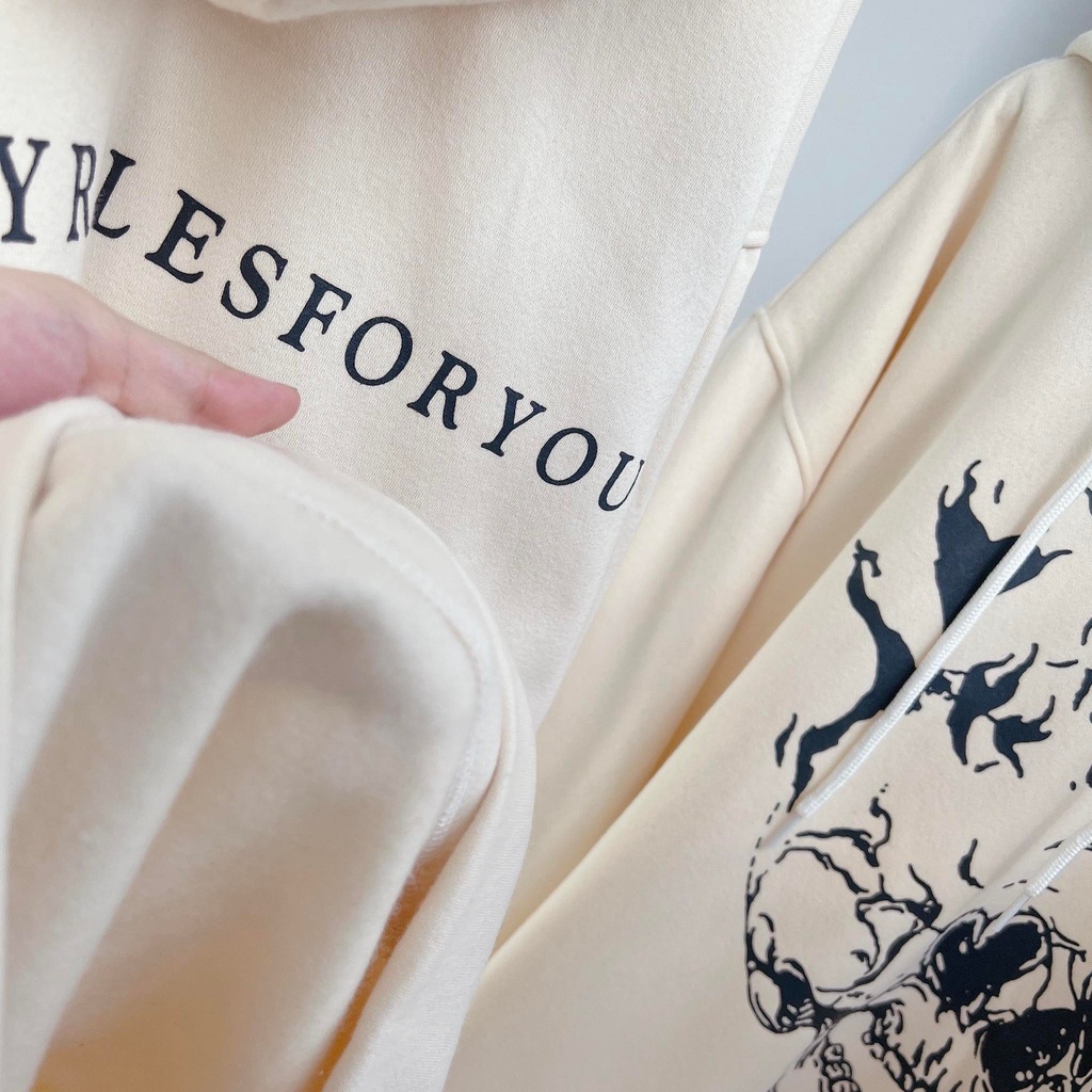 [sẵn]Áo Hoodies tay dài form rộng in chữ You