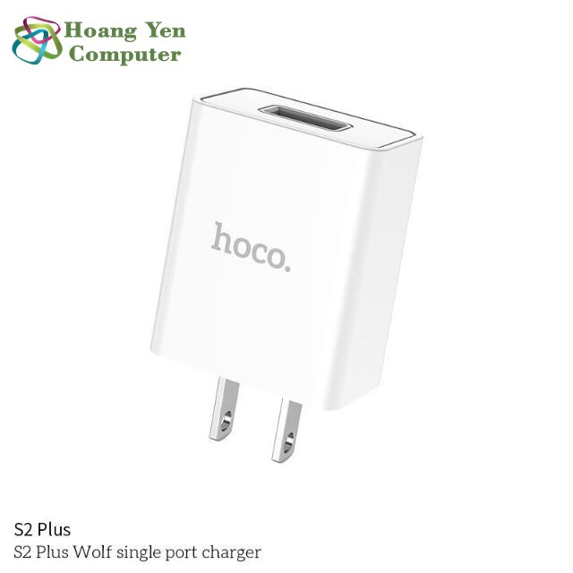 Cốc Sạc Hoco S2 Plus 3.4A Chính Hãng - Bảo Hành 1 Năm - Hoàng Yến Computer