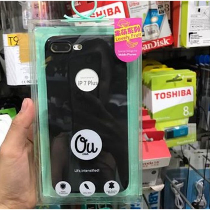 Ốp lưng dẻo iPhone 7 Plus/ 8 Plus hiệu Ou Case màu đen