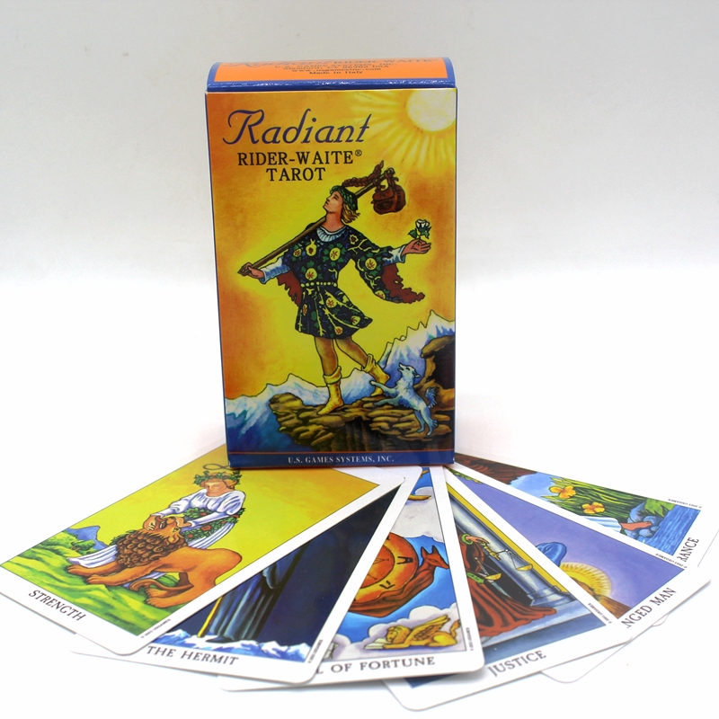 Bộ bài Tarot Board Game Radiant Rider Wait tiếng Anh huyền bí dùng cho bé và gia đình
