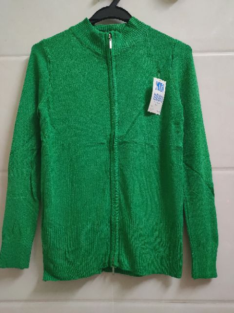 Áo khoác len dây kéo trơn | BigBuy360 - bigbuy360.vn