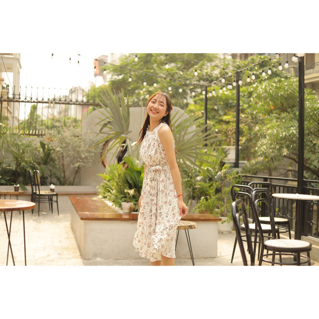 Váy yếm siêu xinh dàng xòe dài thắt nơ