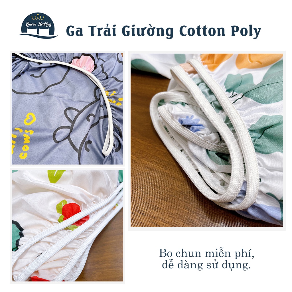 Ga Trải Giường Cotton Poly, Ga Nệm Mùa Hè Nhiều Họa Tiết