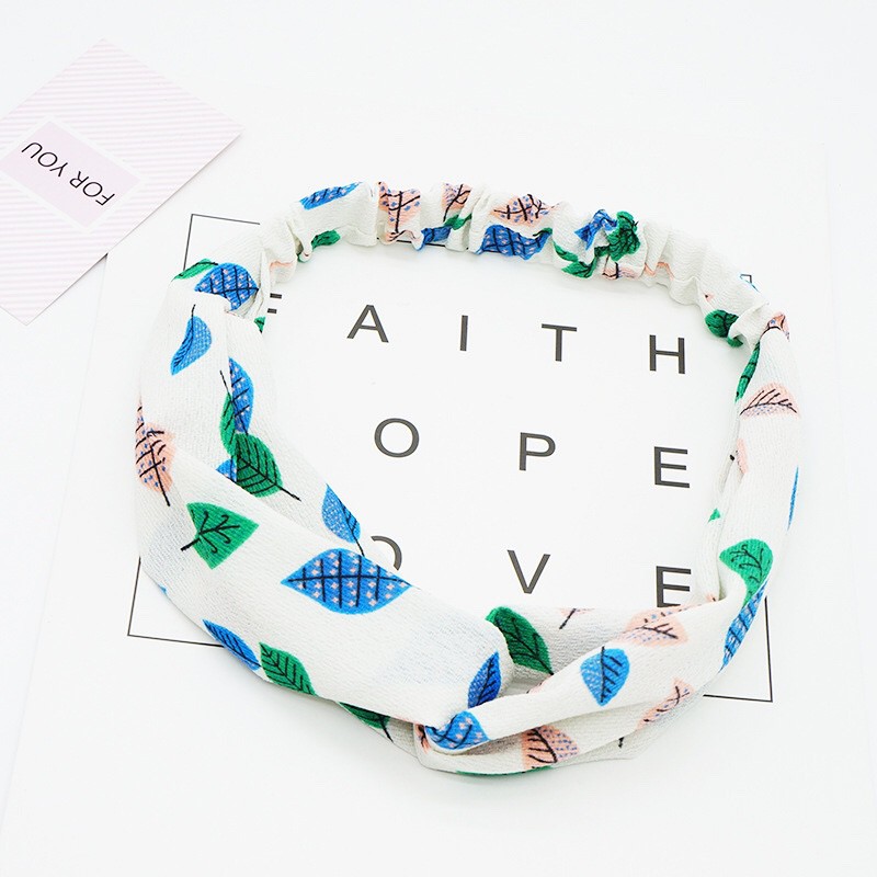 Băng đô nữ họa tiết hoa lá xinh vải mềm nhẹ nhàng