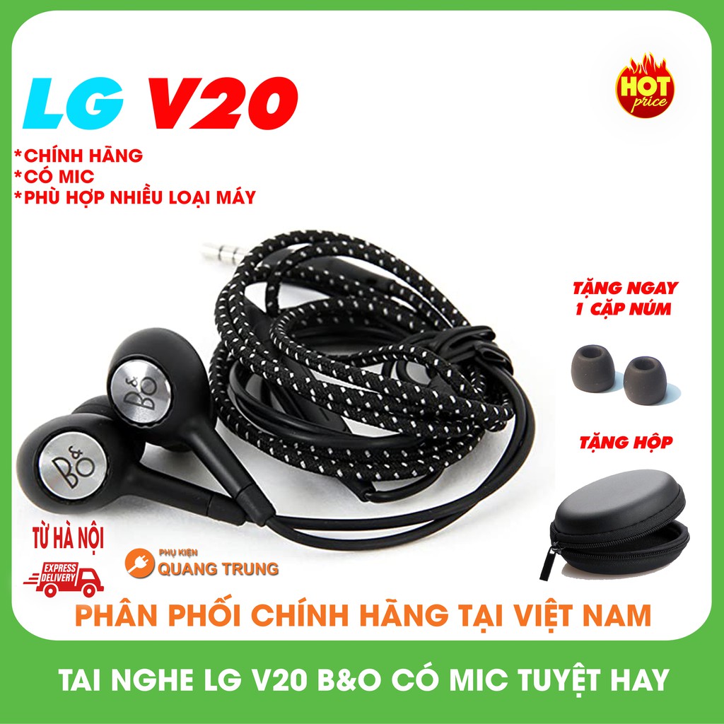 Tai nghe dây LG V20 B&amp;O ( Tặng ngay hộp đựng cực hot )