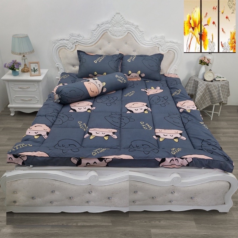 Topper Tấm trải nệm đa năng trải sàn rất êm ái độ dày 7-9cm hàng cotton loại 1