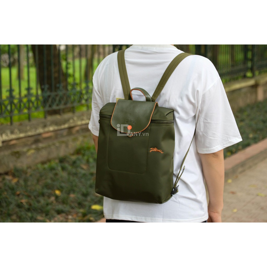 Balo longchamp xanh rêu