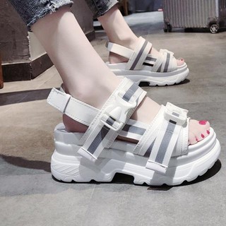 Sandal đế cao quai phản quang Hàng quảng châu