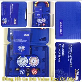 Đồng hồ ga đôi value R22 kèm dây
