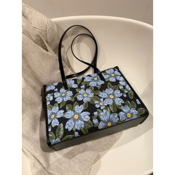 SET 2 TÚI TOTE NỮ VẢI PHỐI DÂY DA❤️👜