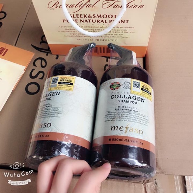 Sỉ cặp gội xả MEFASO tem vàng