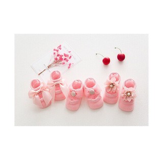 Set 3 đôi tất nơ bé gái