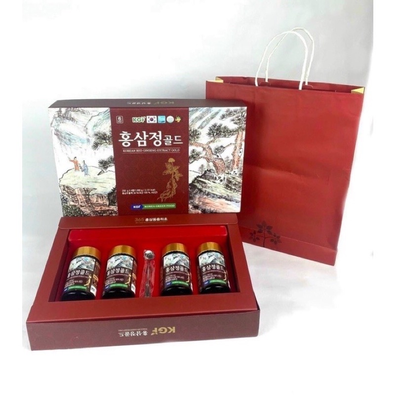 [HÀNG MỚI VỀ] Cao Sâm Núi Cao Cấp KGF Hàn Quốc Hộp 4 lọ x 250gr
