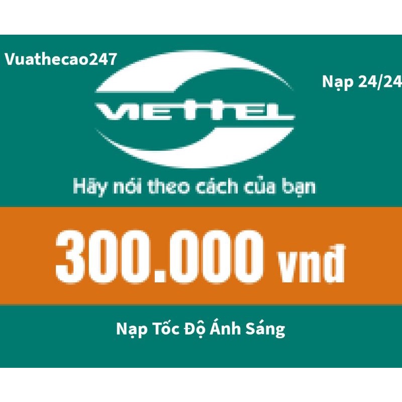 Thẻ Nạp Viettel 300k