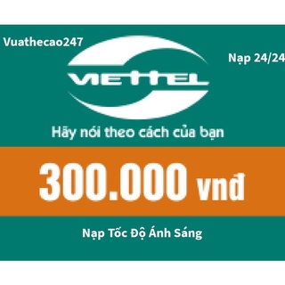 Thẻ nạp viettel 300k