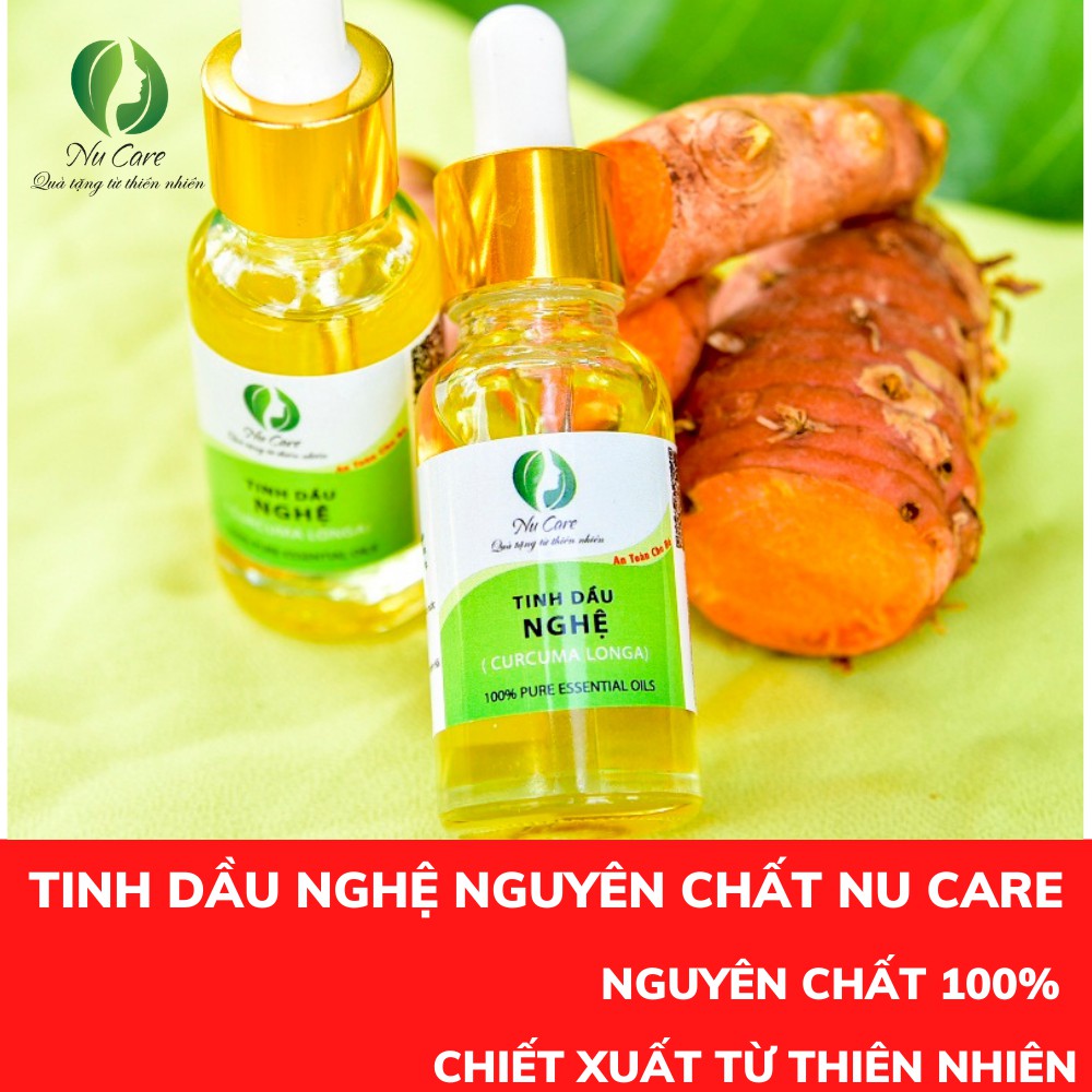 Tinh Dầu Nghệ Nguyên Chất 100ml làm mờ sẹo, mờ thâm chăm sóc da, làm lành vết thương, chống lão hóa NuCare