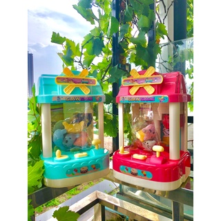 Máy gắp thú bông mini có nhạc, đèn, gấu bông cho trẻ em