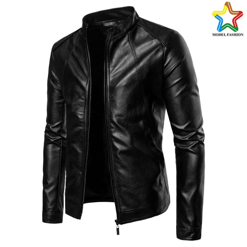 Áo khoác Da lót nhung cao cấp cực Phong cách Modelfashion - 156 , HÀNG CHÍNH HÃNG chất mềm form chuẩn