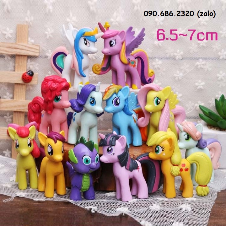 bộ đồ chơi ngựa pony 12 con - đồ chơi ngựa pony
