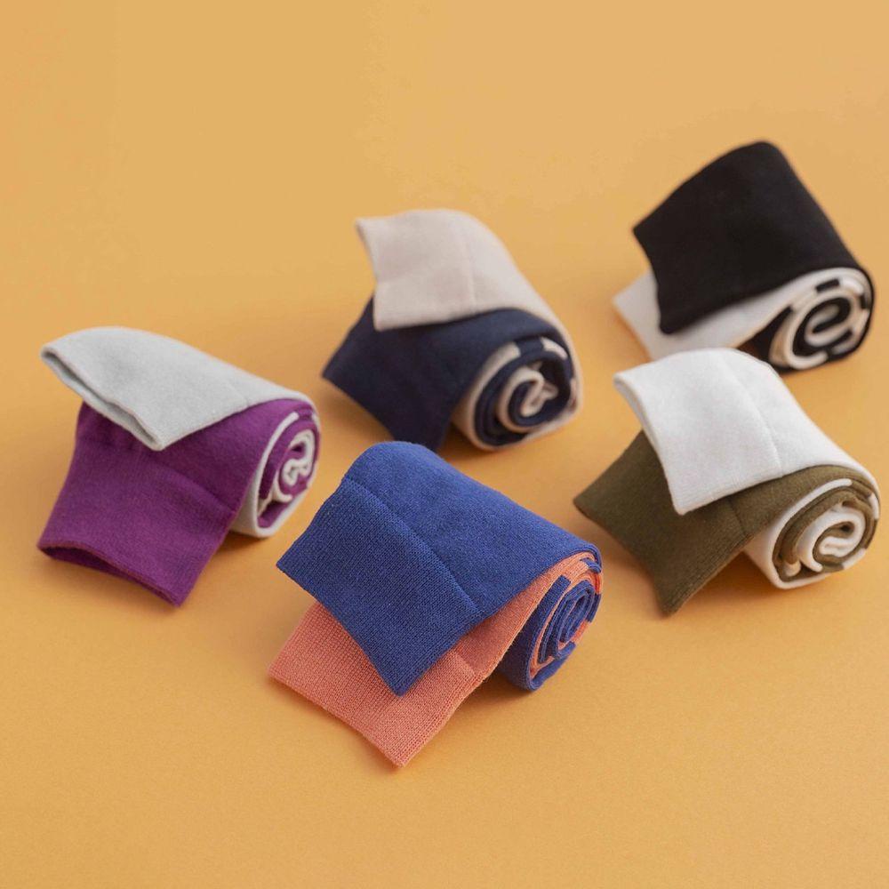 SOMEDAYZL Tất Bắp Chân Cotton Co Giãn Kẻ Sọc Màu Sắc Tinh Khiết Phong Cách Nhật Bản