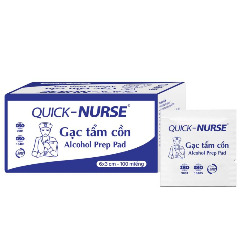 GẠC TẨM CỒN QUICK- NURSE 6X3CM
