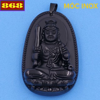 Mặt dây chuyền Phật Bất động minh vương đá đen - Hộ mệnh tuổi Dậu
