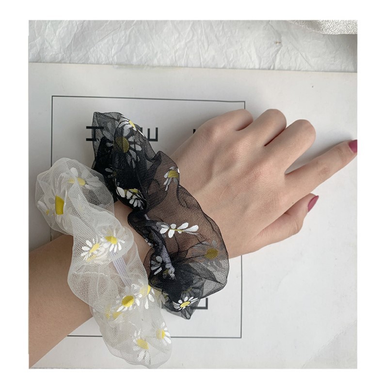 Dây buộc tóc bằng vải với nhiều màu sắc đa dạng thời trang Hàn Quốc