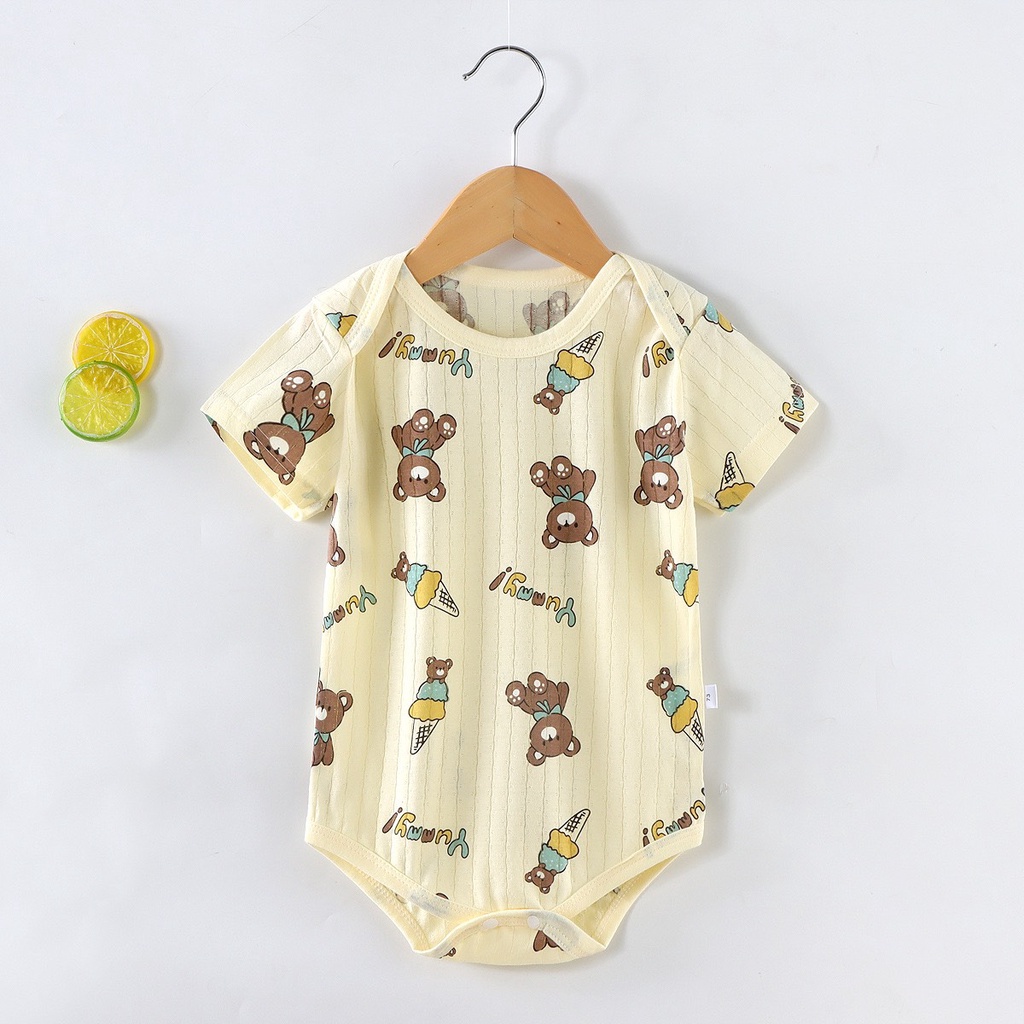 Bodychip cho bé Bộ đồ liền thân ngắn tay cho bé từ 4kg đến 14kg chất cotton thông hơi hàng nội địa Trung cao cấp