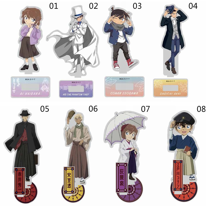 ( 8 mẫu ) Standee CONAN THÁM TỬ LỪNG DANH mẫu mới Tượng Acrylic Standee Anime mica chibi trang trí trưng bày mô hình