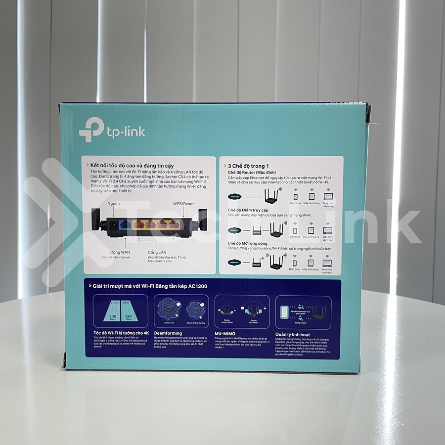 [Hỏa tốc] Bộ Phát Wifi TP-Link Archer C54 Băng Tần Kép Chuẩn AC 1200Mbps