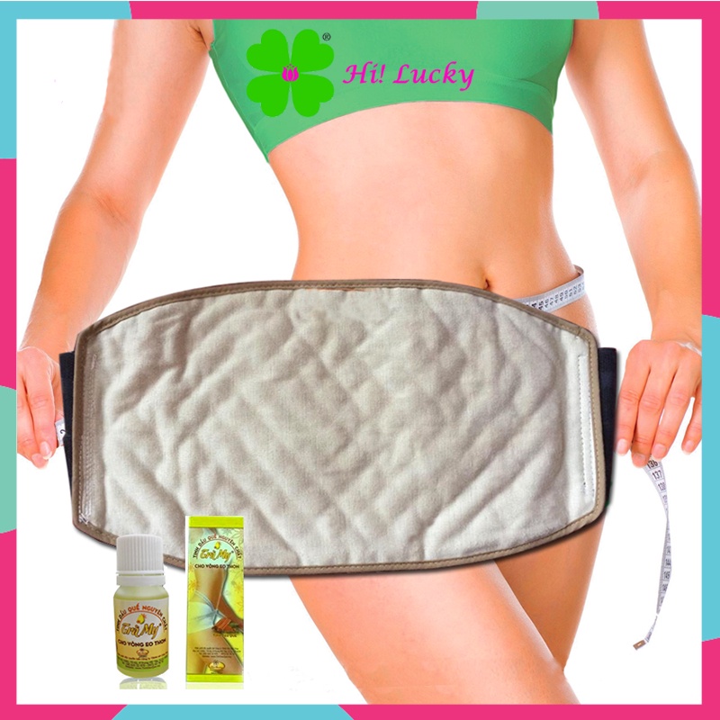 Combo đai nịt bụng Quế + tinh dầu Quế (loại 1), giảm mỡ bụng cho các bạn gái và bà mẹ sau sinh - Hi! Lucky