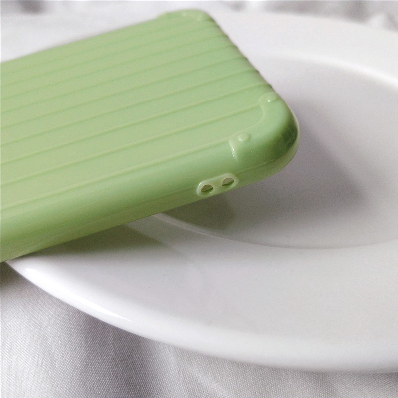 Ốp lưng Iphone vali FREESHIP 50KTPU+Silicone mềm in hình trái cây xinh xắn cho iPhone 6 6s 6plus 8plus X XS