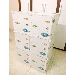 SIÊU PHẨM- TỦ NHỰA QUẦN ÁO LẮP GHÉP 6 Ô SÂU 47cm. Tặng kèm 1 treo đồ.