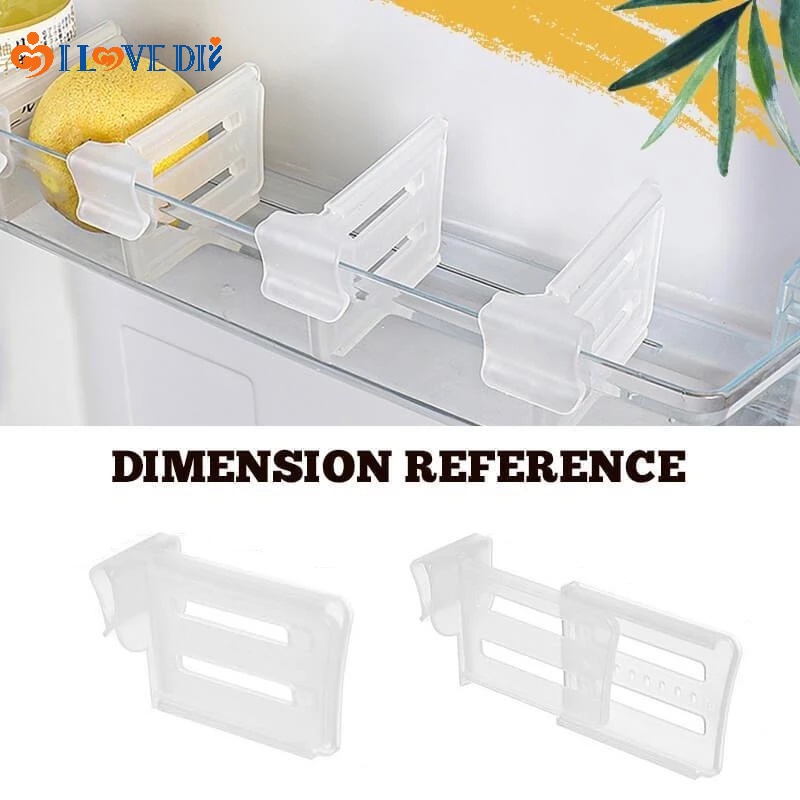 Hộp Nhựa Chia Ngăn Tủ Lạnh Đựng Đồ Dùng Tiết Kiệm Không Gian