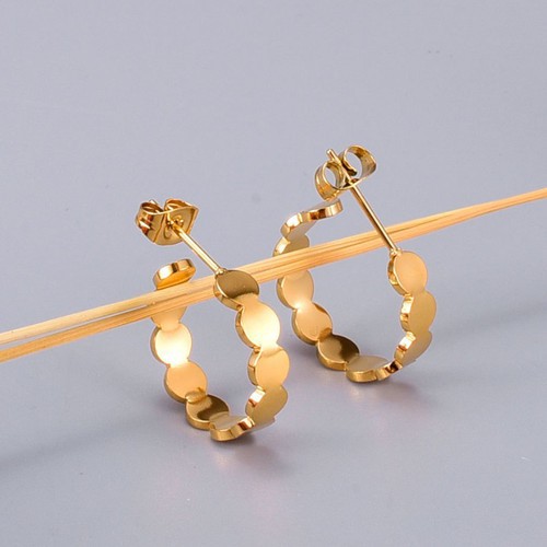 Bông Tai Khoen Tròn Titan Ko Đen TT 3130