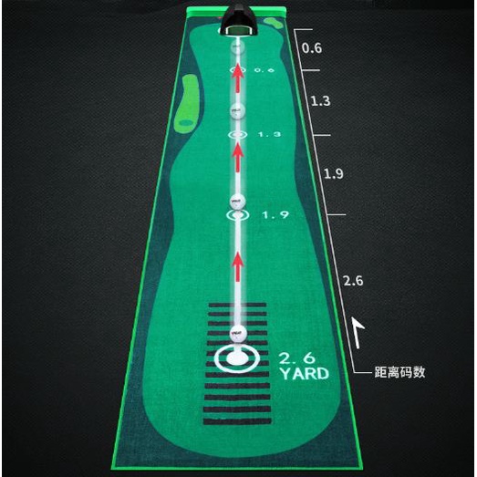 Thảm tập đánh golf Putting Mat PGM trong nhà di động chất liệu thảm nhung mềm mịn bền đẹp cao cấp TT007