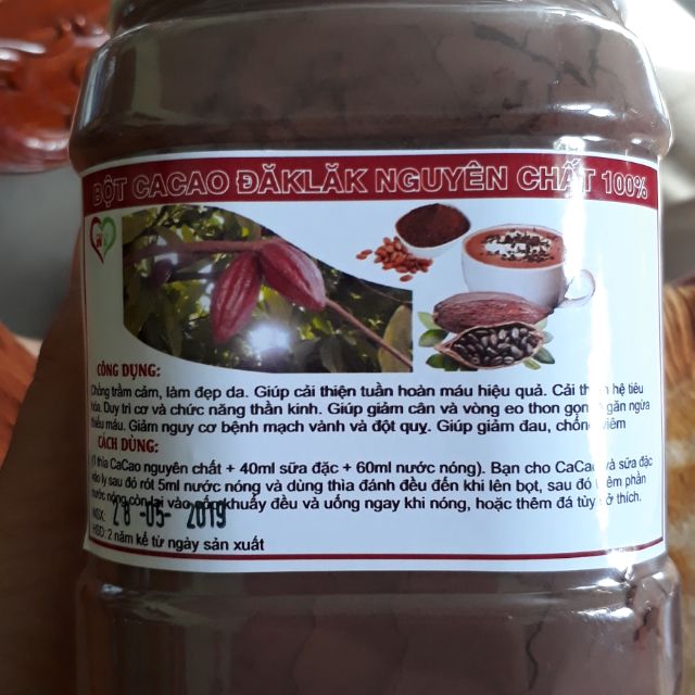 Combo 2,5kg Ca Cao nguyên chất Dăk Lăk(có giấy kiểm định chất lượng)
